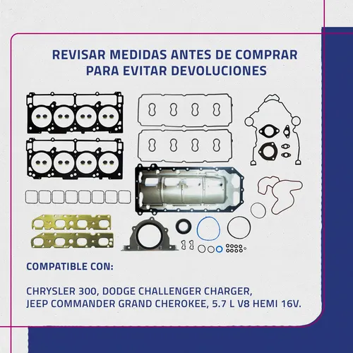Juego De Empaques Chrysler Durango V8 5.7 Hemi 16val 09/13 - Imagen 4