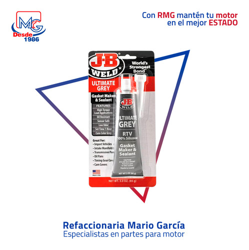 Silicon Gris J&b Weld Alto Rendimiento 100% Silicon - Imagen 3