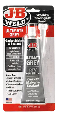 Silicon Gris J&b Weld Alto Rendimiento 100% Silicon